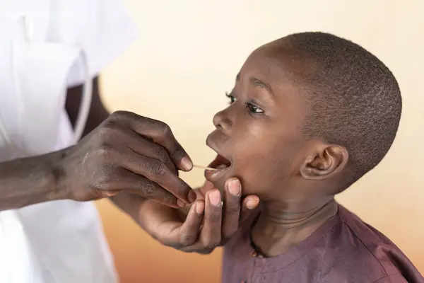 DNA paternity test sample collection in Kenya